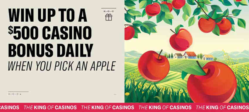 Pick an Apple, Get a Free Daily Bonus at BetMGM Casino!