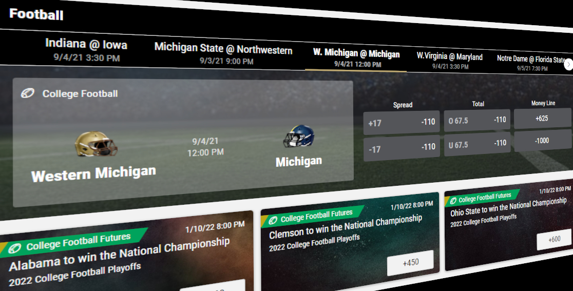 Michigan Sportsbooks Like Playoff Odds for Some Collegiate Teams, But Detroit Lions a Longshot