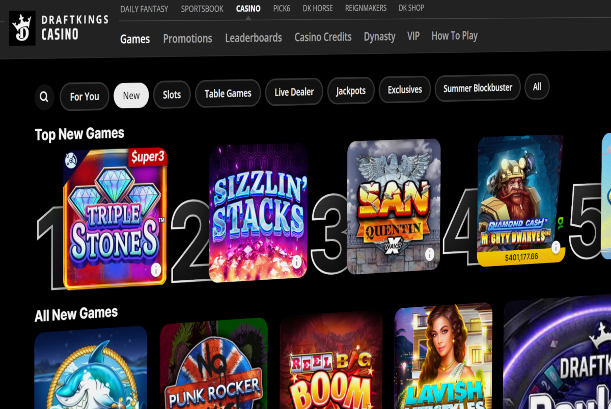 DraftKings Casino Boosts Its Offering with Over 80 New Slots and Table Game Titles