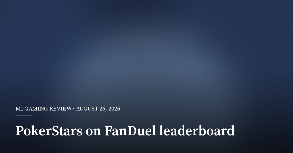 PokerStars on FanDuel Adds Weekly Nightly Stars Leaderboard