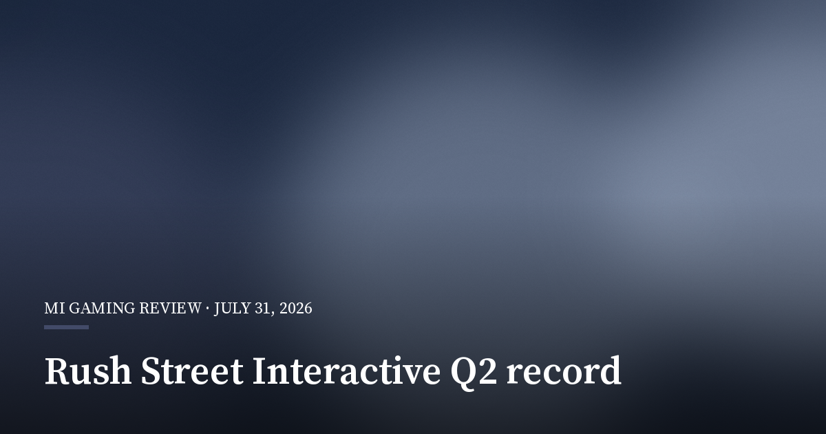 Rush Street Interactive Posts Record Quarter as Casino Drives Growth