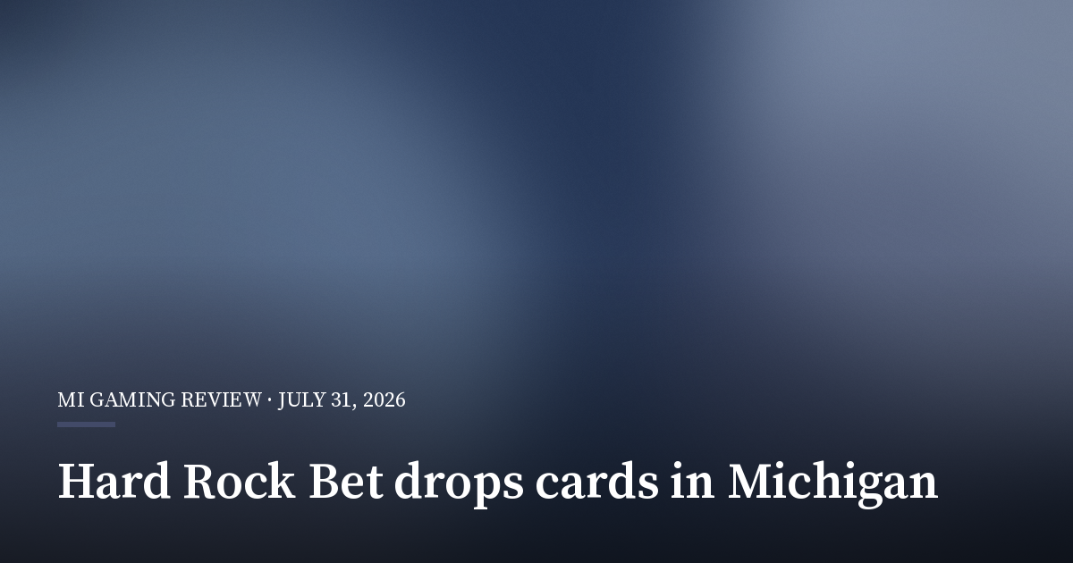 Hard Rock Bet Ends Credit Card Deposits in Michigan